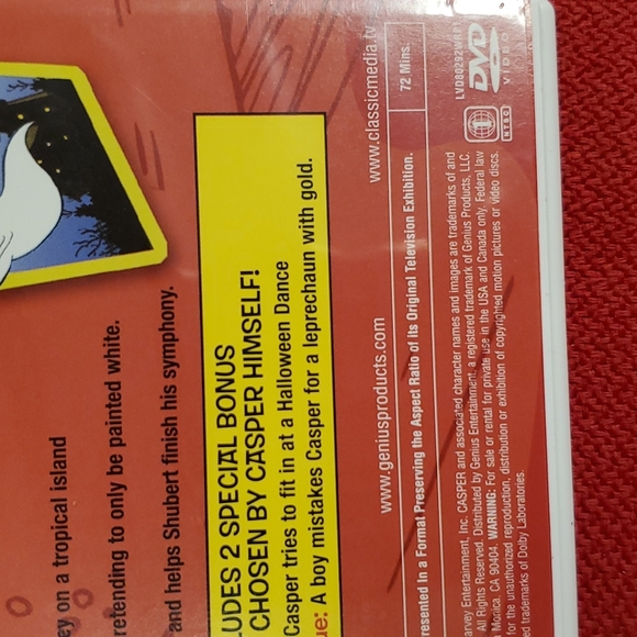 Casper the Friendly Ghost Wendy the Witch Vols. 1 & 2...& 2003 'Casper' 3 DVDs - Picture 11 of 12